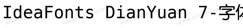 IdeaFonts DianYuan 7字体转换